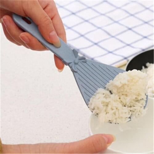Modern Kitchen Supply New Material Meal Rice Spoon With Cute Bowknot Decorated Environmentally Friendly Material Dinner Spoon