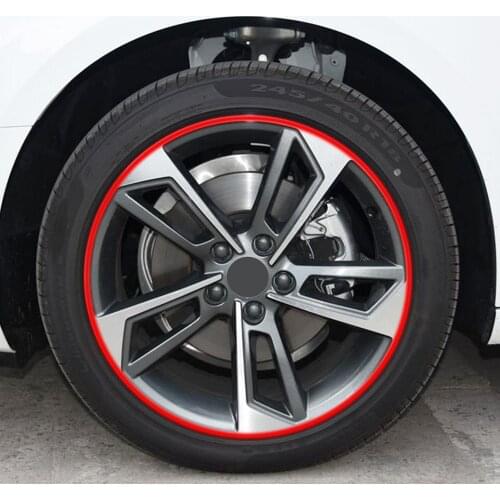 Car Styling Wheel Sticker Reflective Rim Tape for VW polo passat b6 Mazda 3 6 cx-5 Toyota corolla Ford focus 2 Car Accessories
