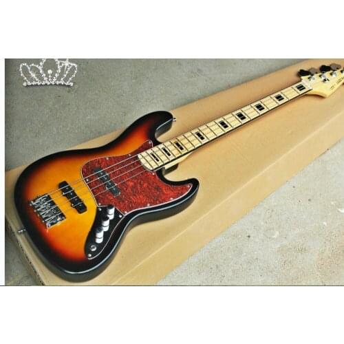 Top quality FDJB-5001 3TS color solid basswood body maple fingerboard Jazz Bass electric guitar, Free shipping