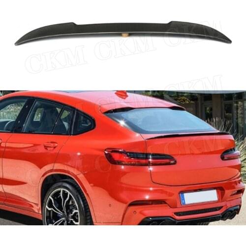 Carbon Fiber Rear Boot Spoiler Trunk Trim Wings For BMW G02 X4 Xdrive25i Xdrive30i Spoiler 2018 2019 2020 Car Styling