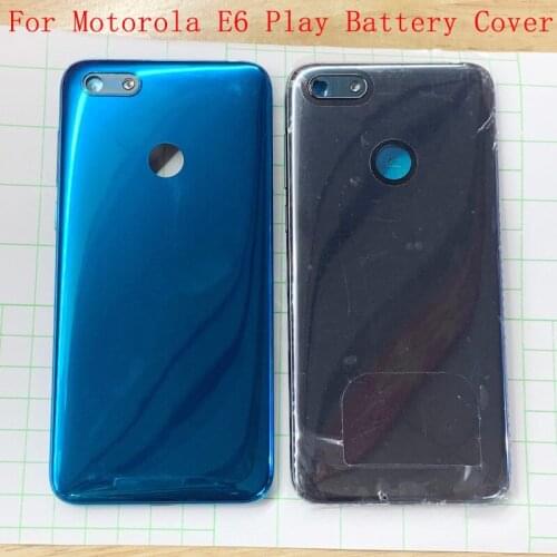 Back Battery Cover Rear Door Panel Housing Case Replacement Part For Motorola Moto E6 Play Battery Cover