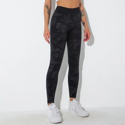 Women Seamless Sports Leggings High Waist Push Up Legging Breathable Trainer Running Trousers Print Fitness Workout Yoga Pants