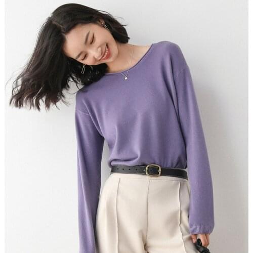 2021 Loose Women Sweater Casual Autumn Winter Long Sleeve Ladies Tops Fashion O-Neck Female Pullover New-Coming Solid Sweaters