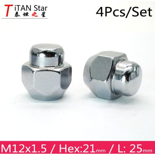 4Pcs M12x1.5 1.5 OEM OE Stock Factory Wheels Rims Hex 21mm Lug NUTS For Mazda 3 6 Atenza Axela CX-5 CX-4 RX-8 112125-07