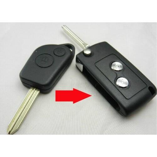 5PCS/lot For Citroen Old Elysee Picasso Modified Flip Folding Remote Key Shell Case 2 Button SX9 Blade Fob Key Cover