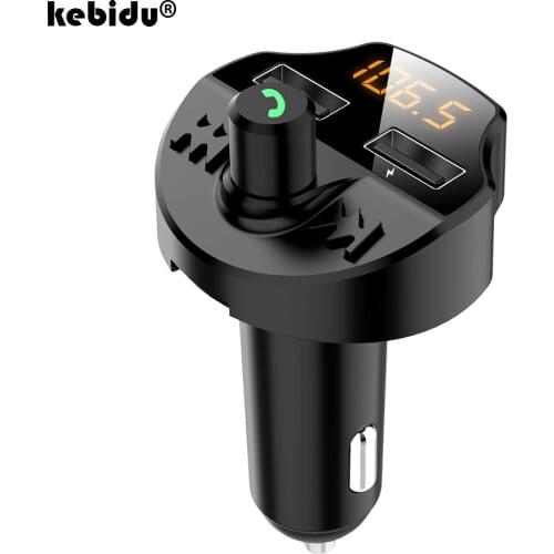 Fast Phone Car charger Bluetooth V5.0 FM transmitter Voltage LCD 3.1A Dual USB Wireless FM modulator Car MP3 player TF U disk