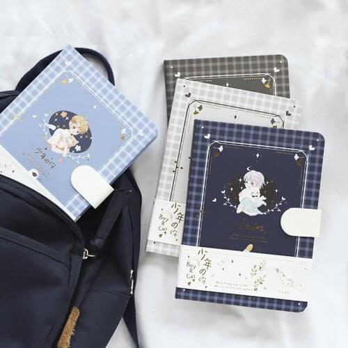 Cartoon Color Page Notebook Diary 2021 Journal Books Popular Weekly Planner Notepads Student Stationery Supplies Gift