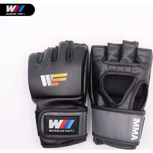 MMA Boxing Gloves 5 Colors High Quality PU Mateial MMA Half Fighting Gloves Muay Thai Training Breathable Male Fitness for Adult