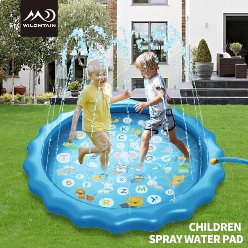 Summer Outdoor Spray Water 170cm Cushion PVC Kids Inflatable Water Spray Children Play Water Mat Games Beach Lawn Sprinkler Pads
