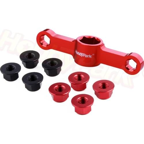 Hobbypark Aluminum M5 Lock Nuts CW CCW Nylon Self-Tightening RC Drone Quadcopter Motor Prop Adapter FPV Parts
