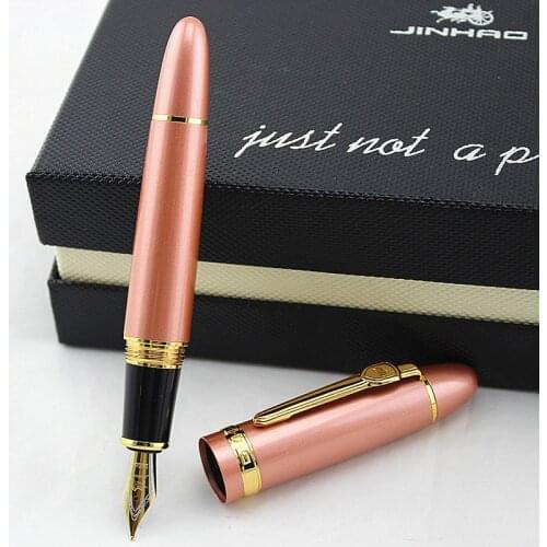 JINHAO 159 Luxury 0.5 or 1.0MM Nib Metal Writing Calligraphy Fountain Pen Stationery Office School Supplies Brand Ink Pens