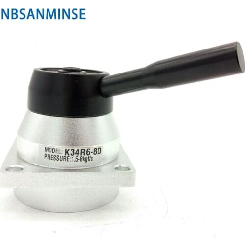 K34R6 G1/4" Hand Switching Valve Drawing Valve Mechanical Pneumatic Manual Valve G 1/4 Thread NBSANMINSE