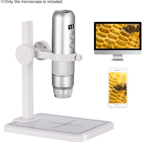 KKmoon WiFi Wireless Microscope Camera 50X to 1000X Magnification 8 Adjustable Light Compatible with iOS Android Tablet Computer