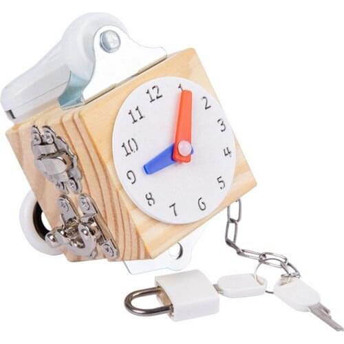 Montessori Matching Lock Cognition Cube Toy Folding Compass Basic Skills Learning Lock Box Busy Boards Educational Toys For Kids