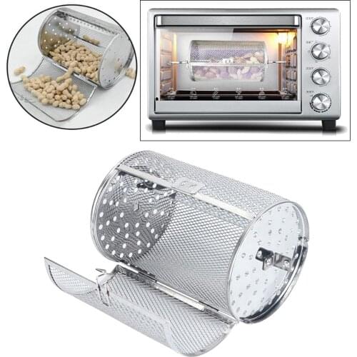 Kitchen Rotisserie Grill Roaster Drum Oven Basket Oven Roast