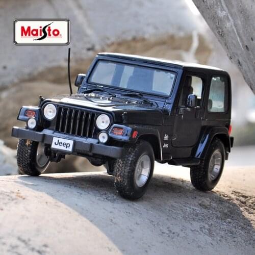 Maisto 1:18 Jeep Wrangler car alloy car model simulation car decoration collection gift toy Die casting model boy toy