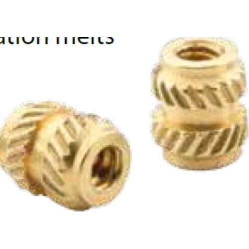MSIB-M1-100/250 M1.2-100/250,M1.4-150/300,M1.6-150/300 M2-300/400/Micro Inserts For Plastics, Brass, Knurl