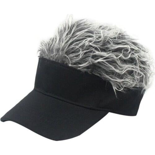 Mens Wig Baseball Cap Pointed Hair Fashion Hat Ladies Casual Adjustable OutdoorCreative Personality Hat Alternative Accessories