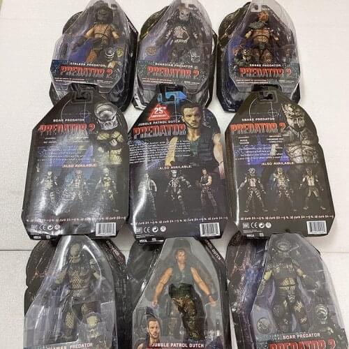 NECA Alien Predator Figure Jungle Demon City Hunter Scout Boar Shaman Lost Snake Stalker Guardian Celtic Masked Scar Predator