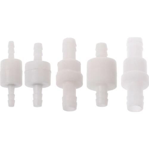 Plastic One-Way Non-Return Water Inline Fluids Check Valves For Fuel Gas Liquid Plastic Valve