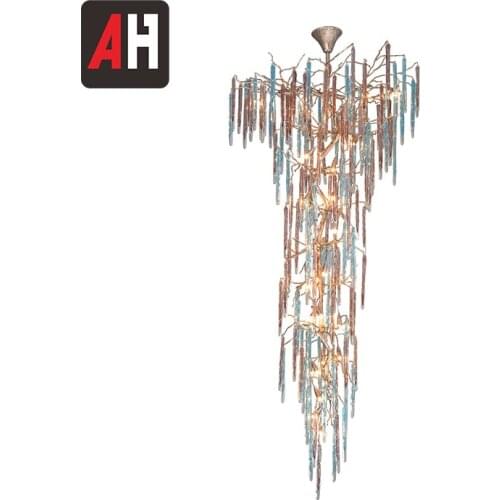 Dining Room Copper American Style Arabic Country French Branch Led Ceiling Light