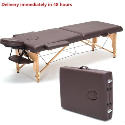 Professional Portable Spa Massage Tables Foldable with Carring Bag Salon Furniture Wooden Folding Bed Beauty Massage Table