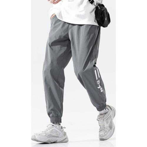 Plus Size Summer Side Striped Sweatpants Men Streetwear Joggers Casual Harem Pants Male Baggy Trousers 6XL 7XL 8XL
