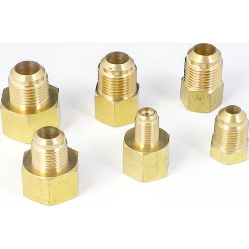 45 Degree SAE 1/4" 3/8" 1/2" 3/4" Flare Reducing Fitting Reducer Brass Pipe Connector Adapeter Water Gas Air Fuel