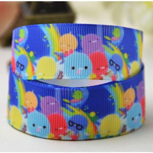 7/8'' 22mm,1" 25mm,1-1/2" 38mm,3" 75mm Rainbow Chicks Character printed Grosgrain Ribbon party decoration X-02138 10 Yards