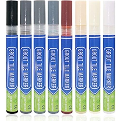Home Tile Grout Pen Refill Wall Grout Refresher Marker Water Resistant Instant Repair Anti Mould for Kitchen Bathroom C5AE
