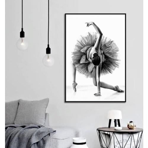 Living Room Decoration Ballet Dancer Art Painting Bedroom Porch Corridor Study Background Wall Hanging Picture Frameless