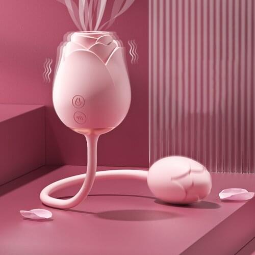 Rose Clitoris Sucker Vibrators for Women G-spot Ball Powerful Vacuum Sucking Female Love Vibrating Egg Sex Toys for Adults 18