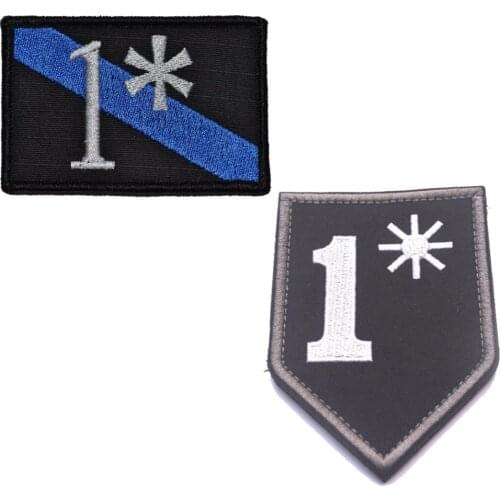 1* ONE ASS TO RISK ASTERISK POLICE TACTICAL THIN BLUE LINE PATCH
