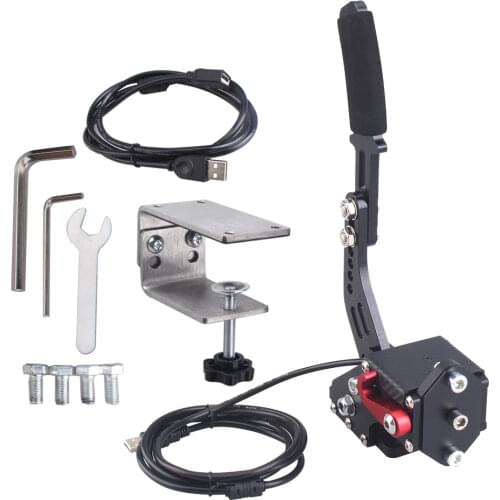 16Bit PC USB Handbrake for SIM Auto Racing Games G25/G27/G29 T500 Steel & Aluminum RALLY Adjustable For PC Windows DIRT RALLY