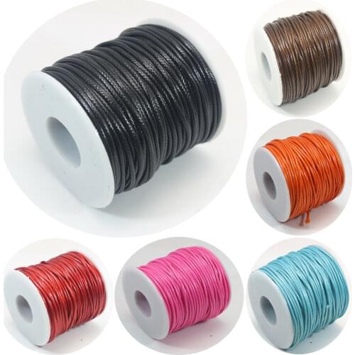 45 Yards Spool Korean Waxed Cord Thread Line 1.5mm for Bracelet Necklace String
