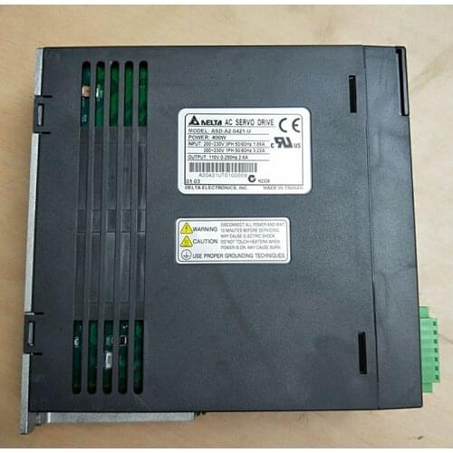95% new! Used Delta ASD-A2-0421-L ASDA-A2 220V 400W AC Servo Drive with Full-Closed Control