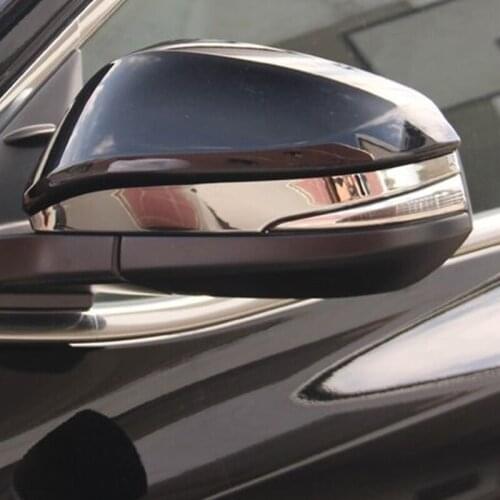 ABS Chrome Side Rearview Mirror Decoration Strip Cover Trim For Toyota 4Runner 2014 2015 2016 2017 Accessories Car Styling 2pcs