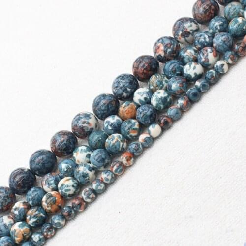 Wholesale 3-14mm Gray Snow Jaspers Round Loose Beads 15" bjr14,For Jewelry making, can mixed wholesale