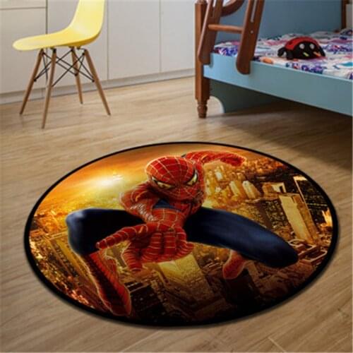 Disney Kids Playmat Floor Mats Anti Slip Mat Cartoon Spiderman Printed Pattern Carpet Rug for Bathroom Door Living Room Gift