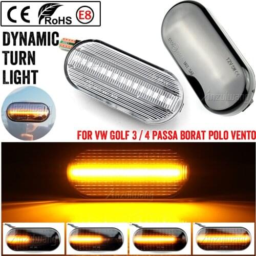 Dynamic Turn Signal Light Side Fender Marker Sequential Blinker For Volkswagen VW Bora Golf 3 4 Passat 3BG Polo SB6
