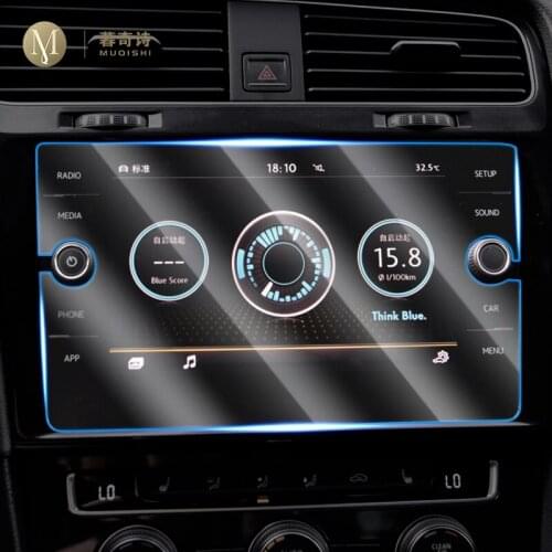 For Volkswagen Golf 2018 Automotive interior GPS navigation film LCD screen Tempered glass protective film Anti-scratch 8 Inch