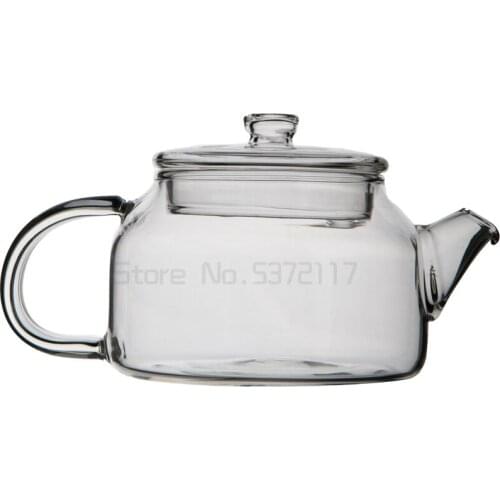 Home Heat-resistant Glass Teapot Puerh Teaware Creative Small Tea Kettle Office Transparent Flower Teapots Kung Fu Tea Pot