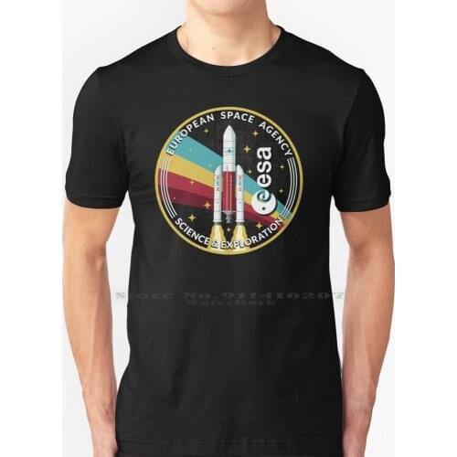 Esa Emblem / Vintage Colors T Shirt 100% Pure Cotton Esa European Space Agency European Union Logo Team Europe Italy Spain