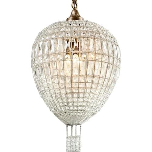 French Classical Chandelier Childrens Room Hot Air Balloon Crystal Chandelier Princess Room Bedroom Living Room Lamp
