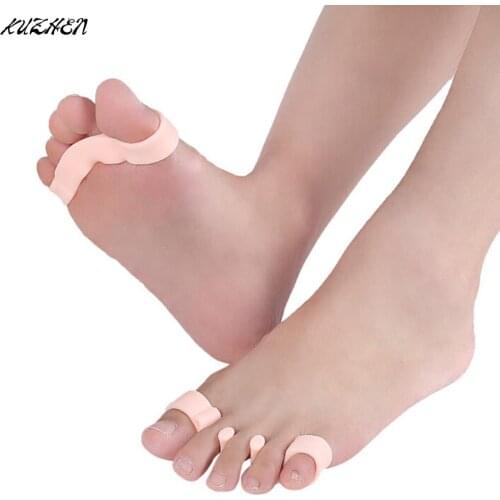 Hot 1 Pair Foot Care Gel Bunion Protector Toe Separators Correctors Support Hallux Valgus Brace 2 Colors Available