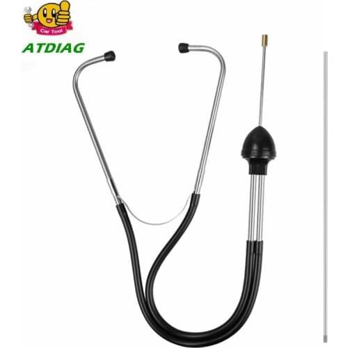 Chromed-steel Car Abnormal Sound Diagnostic Device Mechanics Cylinder Stethoscope Automotive Hearing Tools Anti-shocked Durable