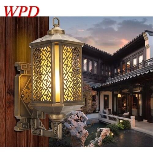 WPD Classical Outdoor Wall Lights Retro Bronze LED Sconces Lamp Waterproof IP65 Decorative For Home Porch Villa