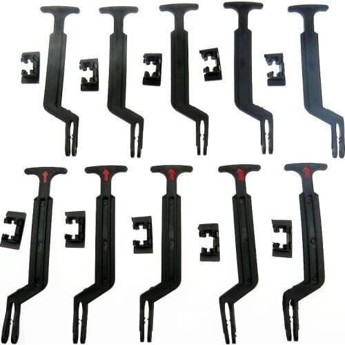 Quantity 10 Grille Hood Bonnet Release Handle Lock Rod Pull Hook For Passat B5 B5.5 1998-2004 3B0823593C 3B0 823 593 3B0823593B