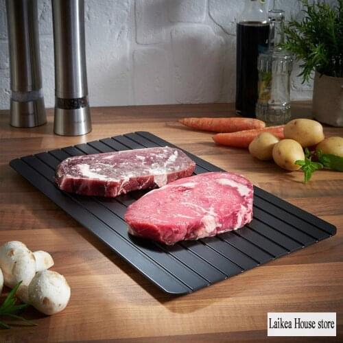 Fast Defrosting Tray Thaw Quick Thawing Board Steak Meat Seafood Thawing Cutting Board Kitchen Gadget Supplies Accessories S/M/L