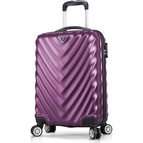 My Valice Lotus Abs Small Cabin Size Suitcase Damson